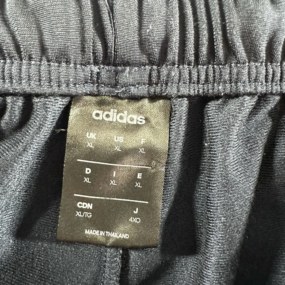Adidas Track Pants Mens XL Navy Blue Straight Fit Nylon Performance‎ Dazzle